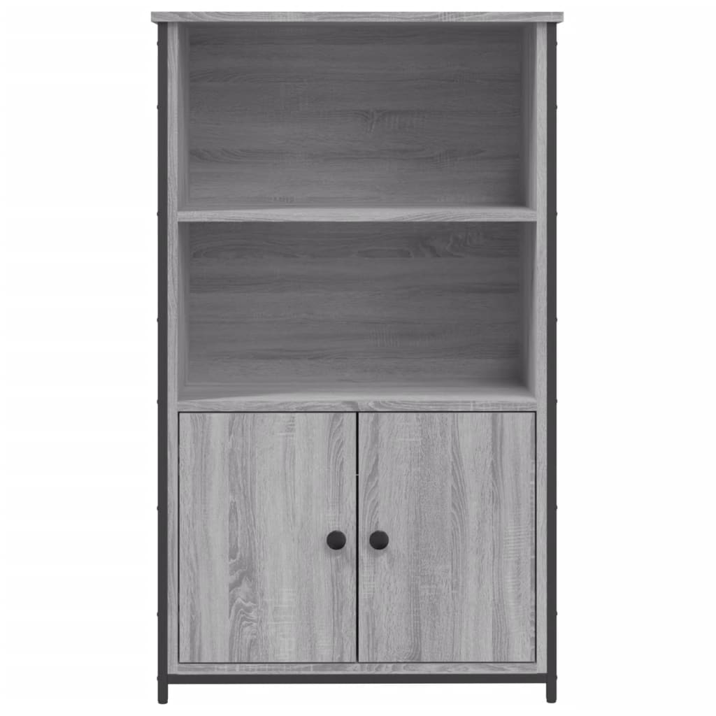 Visoka komoda siva boja hrasta 62x32x103,5 cm konstruirano drvo
