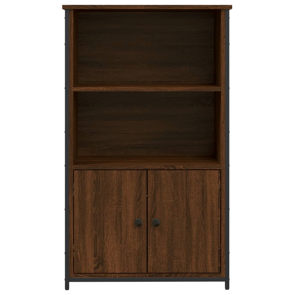 Visoka komoda smeđa boja hrasta 62x32x103,5cm konstruirano drvo