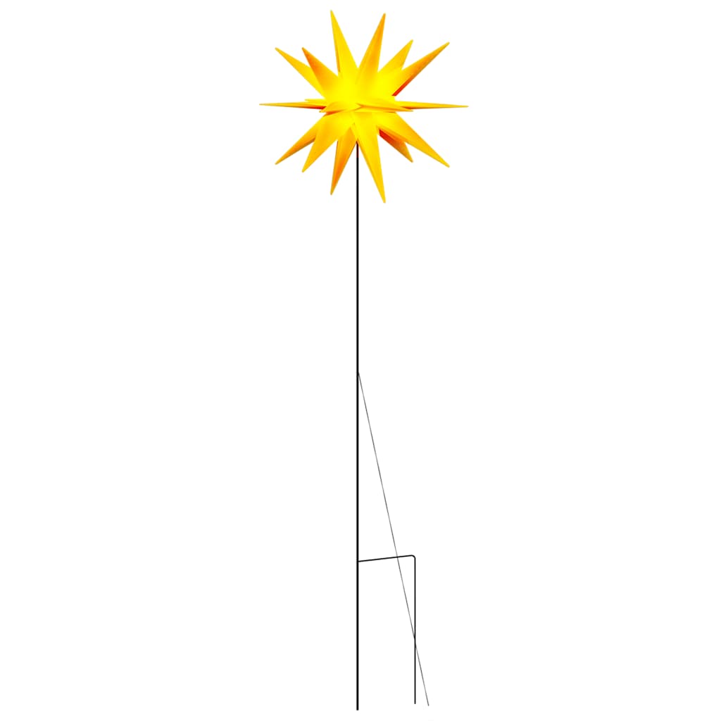 Božićna svjetiljka sa šiljkom za tlo LED sklopiva žuta 57 cm
