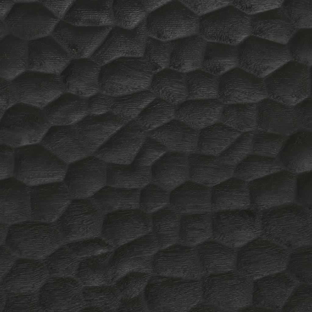Stolić za kavu crni 80 x 50 x 40 cm od masivnog drva manga