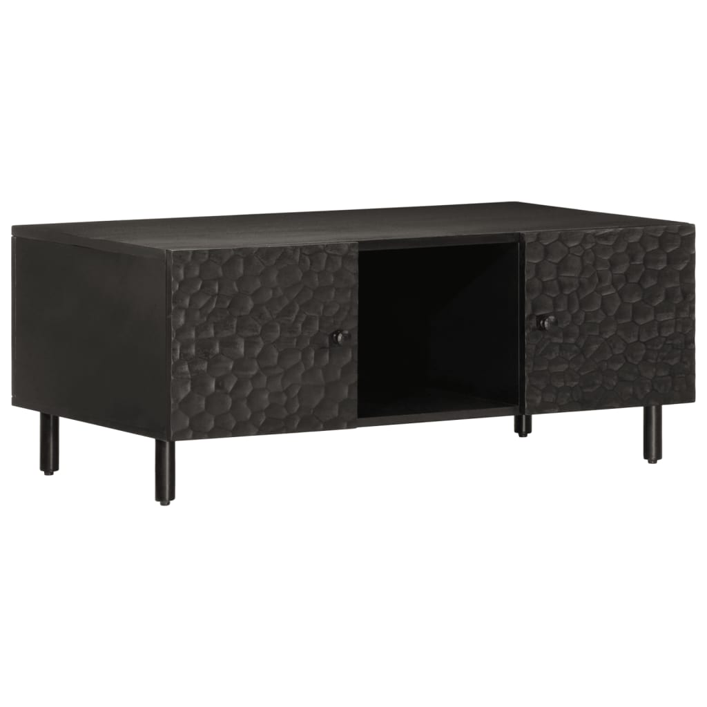 Stolić za kavu crni 100 x 54 x 40 cm od masivnog drva manga