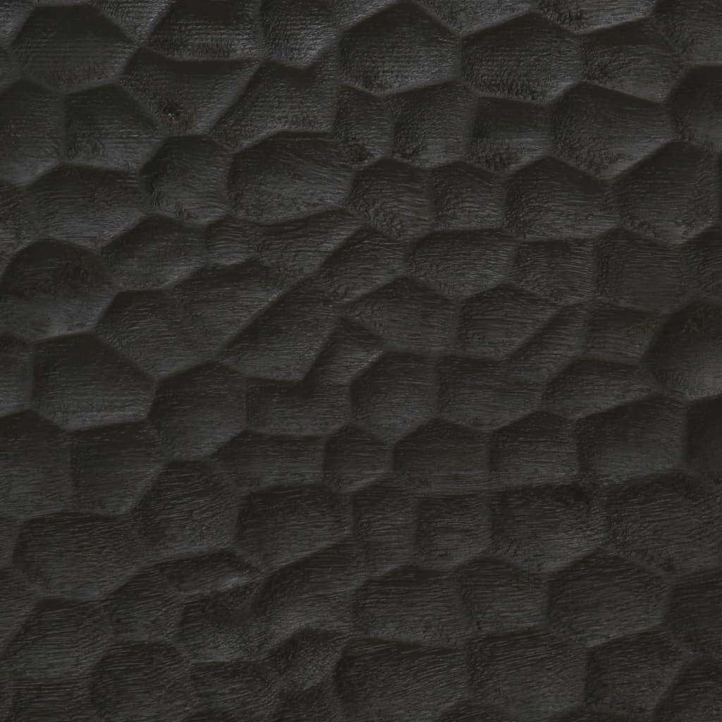 Stolić za kavu crni 100 x 54 x 40 cm od masivnog drva manga