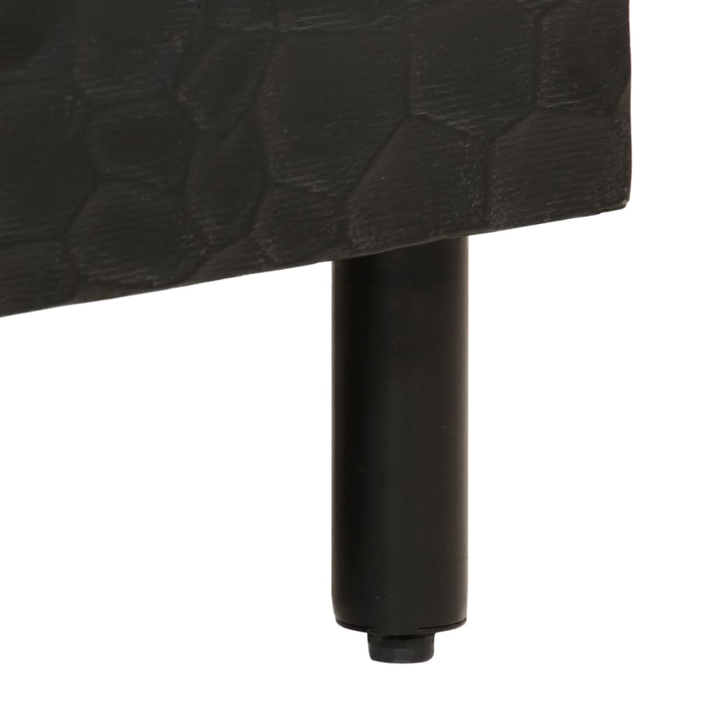 Stolić za kavu crni 80 x 54 x 40 cm od masivnog drva manga