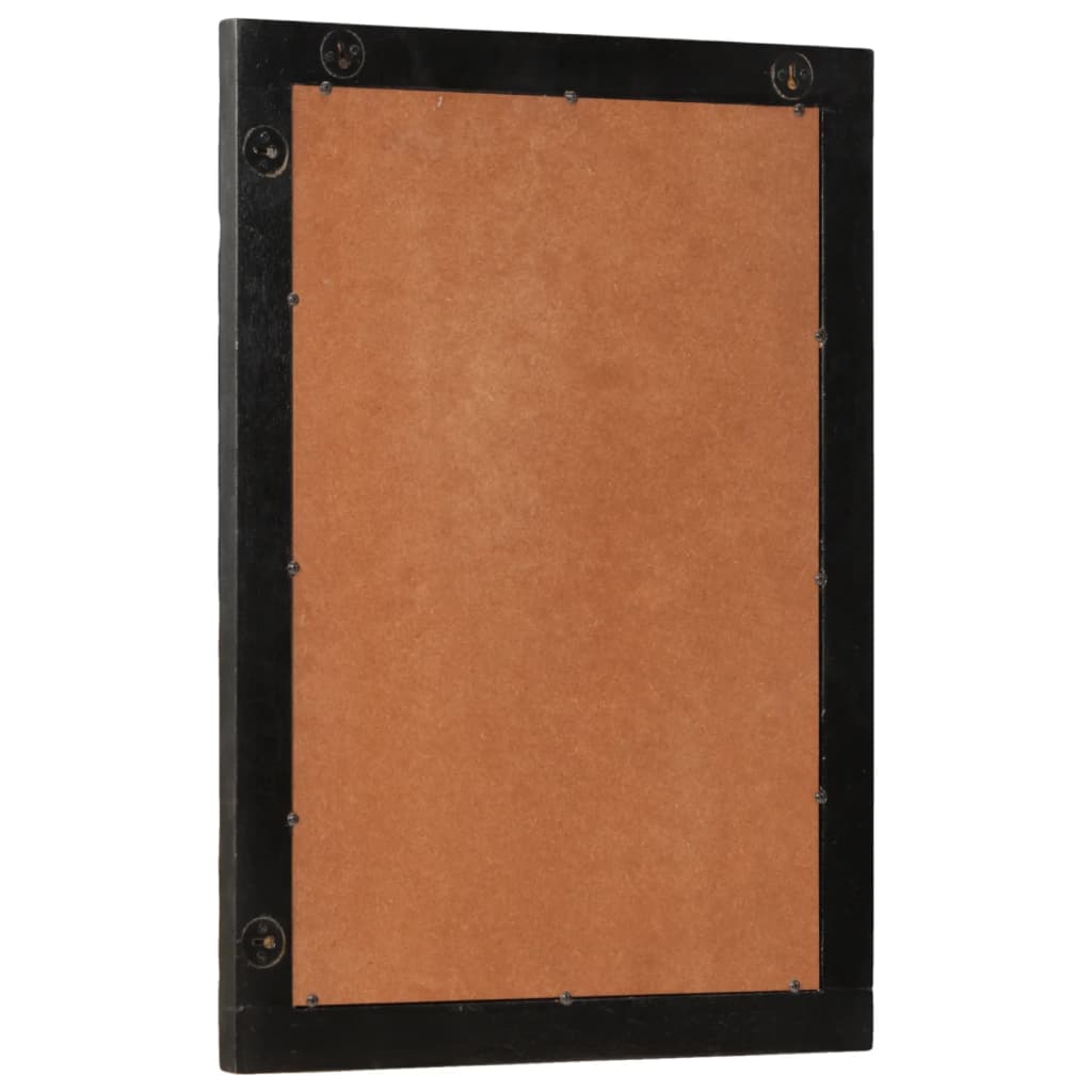 Kupaonsko ogledalo crno 50 x 70 x 2,5 cm od drva manga i stakla