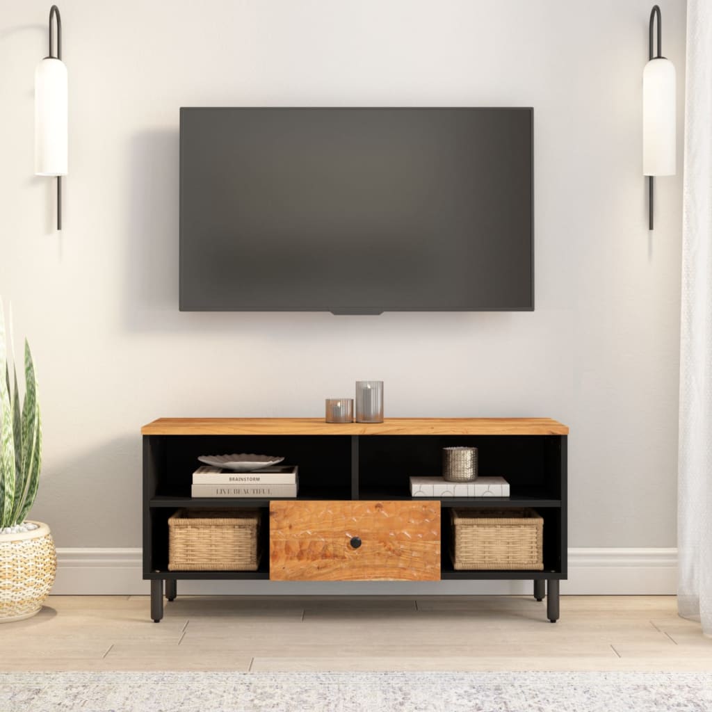 TV ormarić 100 x 33 x 46 cm od masivnog bagremovog drva
