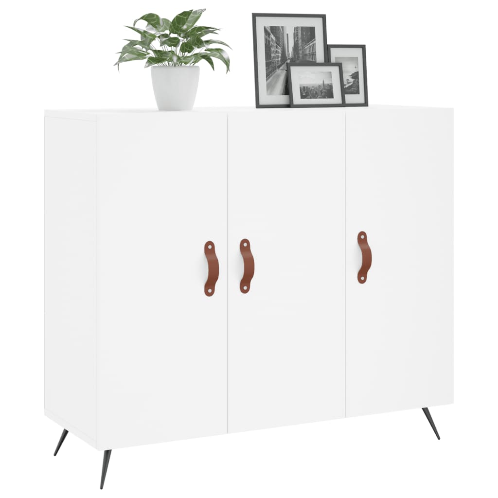 Komoda bijela 90x34x80 cm od konstruiranog drva