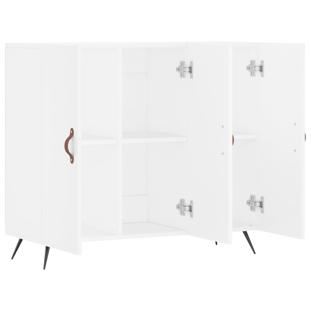 Komoda bijela 90x34x80 cm od konstruiranog drva