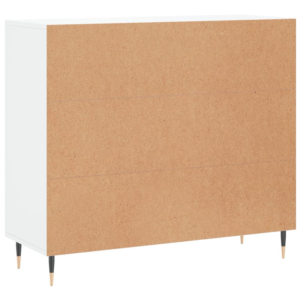 Komoda bijela 90x34x80 cm od konstruiranog drva