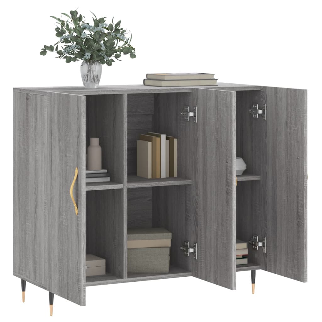 Komoda boja hrasta sonome 90 x 34 x 80 cm konstruirano drvo