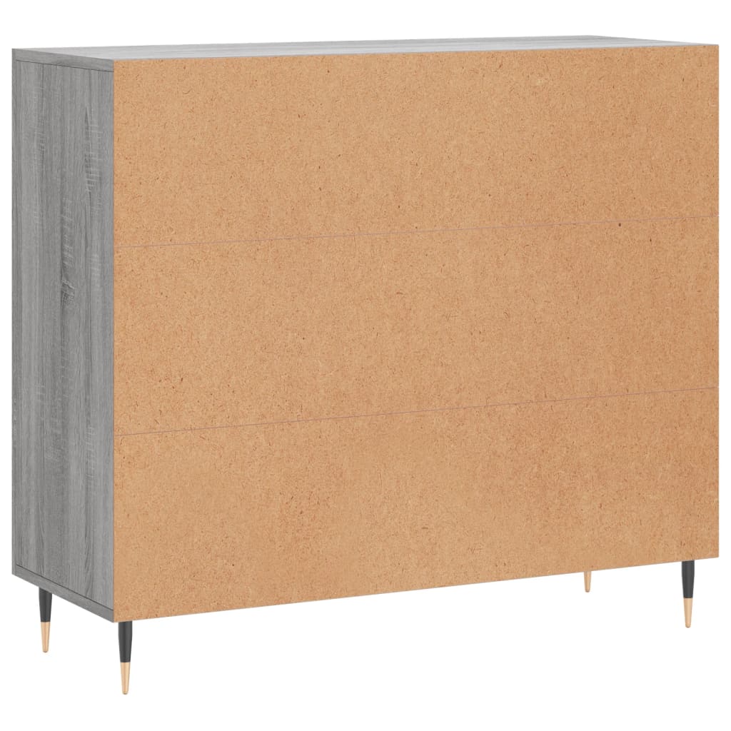 Komoda boja hrasta sonome 90 x 34 x 80 cm konstruirano drvo