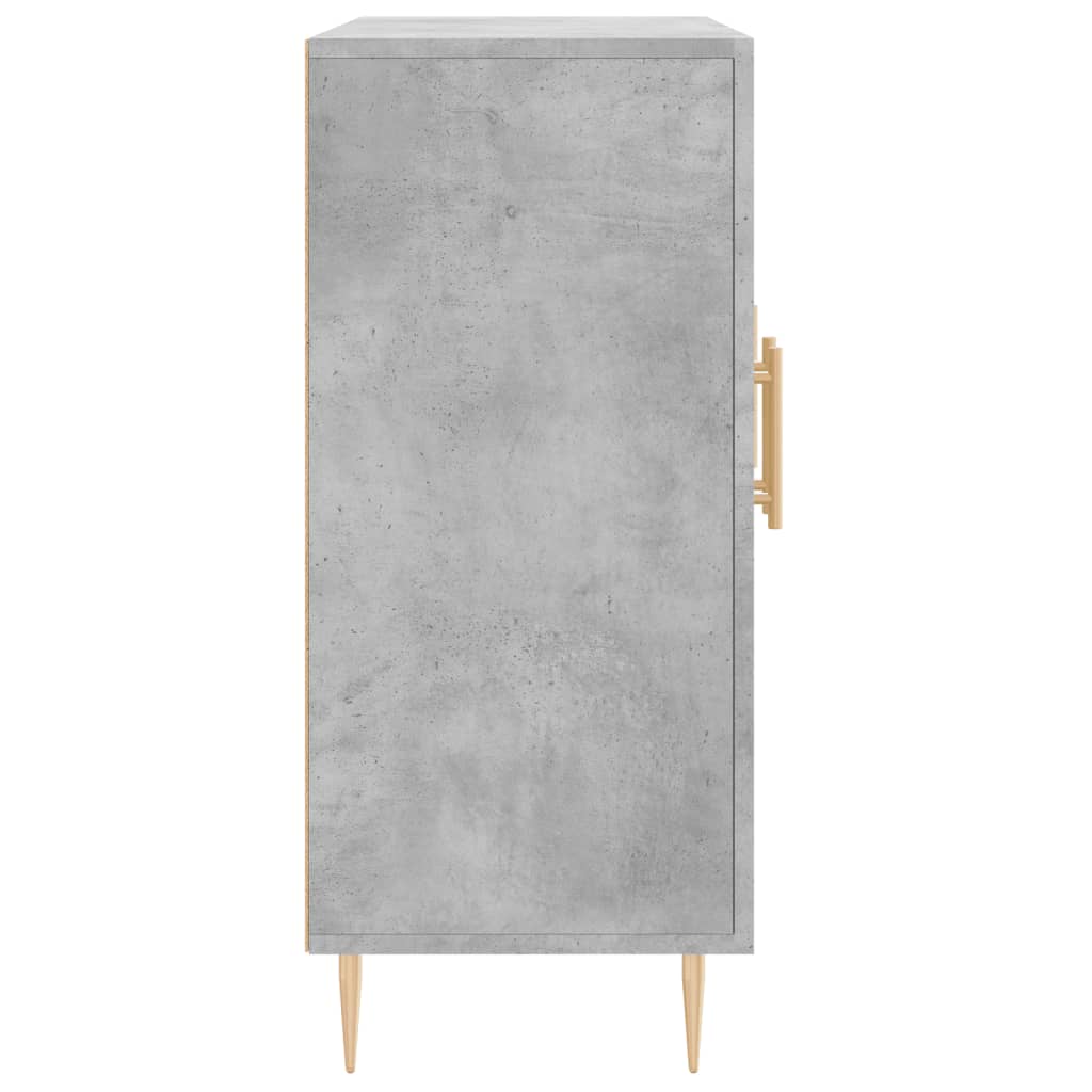 Komoda siva boja betona 90x34x80 cm od konstruiranog drva