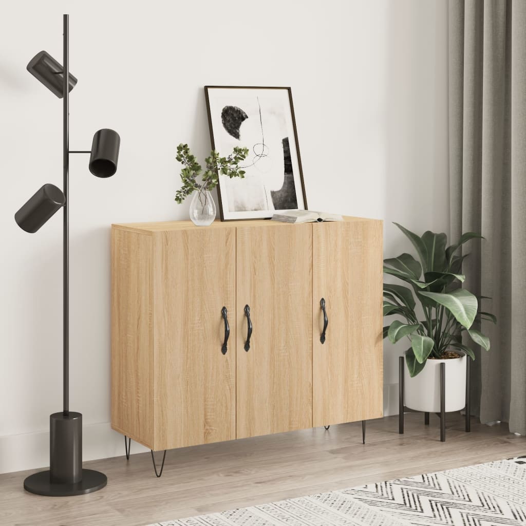 Komoda boja hrasta sonome 90x34x80 cm od konstruiranog drva