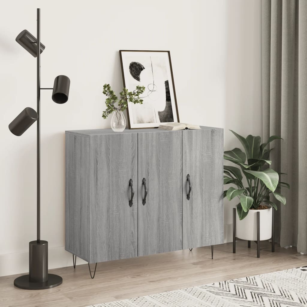 Komoda boja hrasta sonome 90 x 34 x 80 cm konstruirano drvo