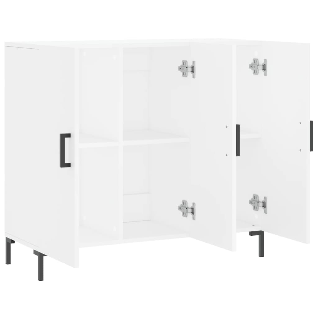 Komoda bijela 90x34x80 cm od konstruiranog drva