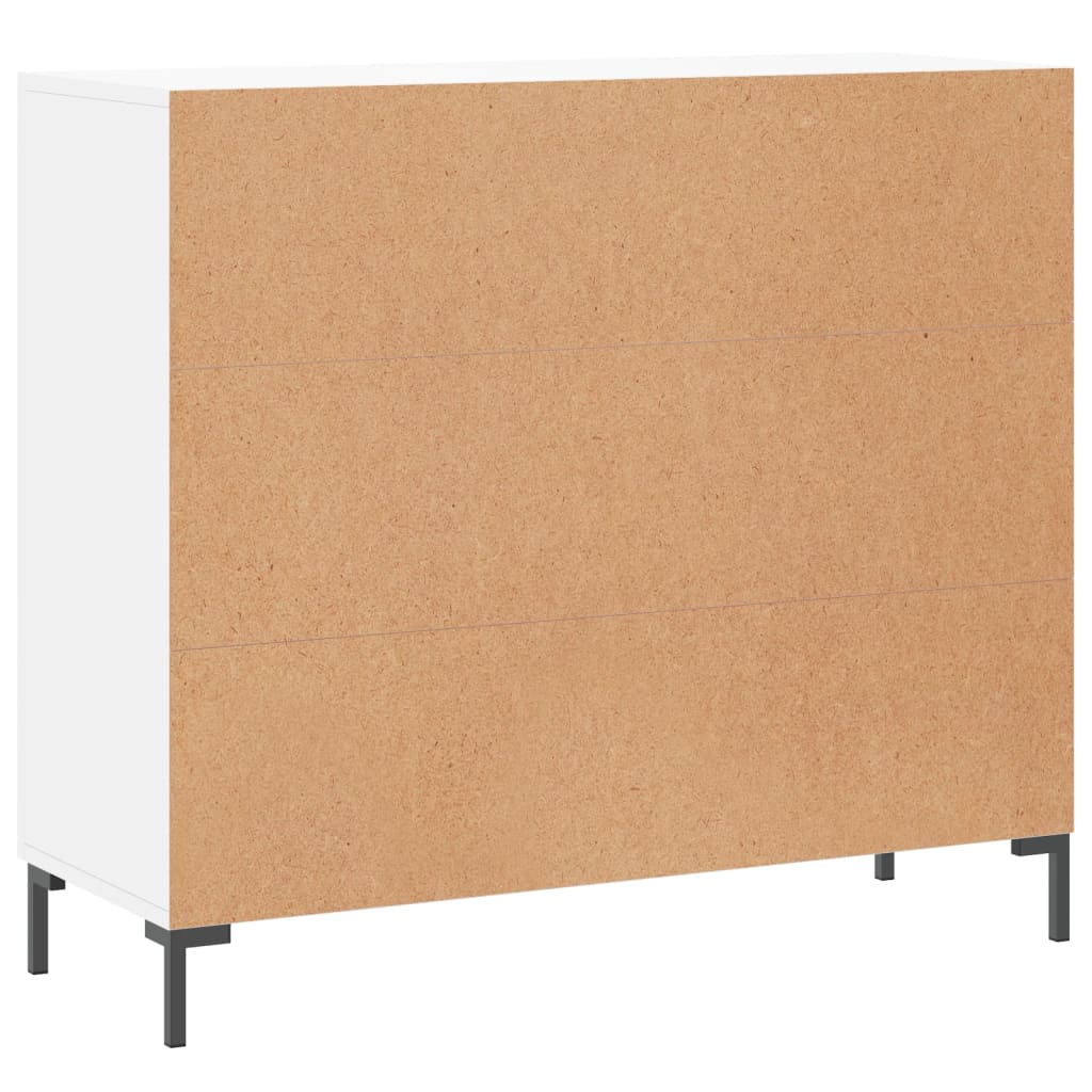 Komoda bijela 90x34x80 cm od konstruiranog drva