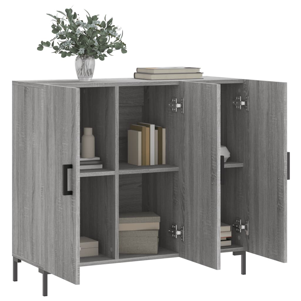 Komoda boja hrasta sonome 90 x 34 x 80 cm konstruirano drvo