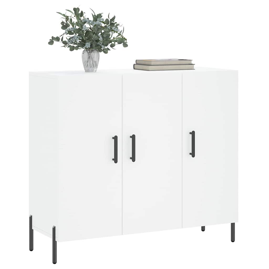 Komoda bijela 90x34x80 cm od konstruiranog drva