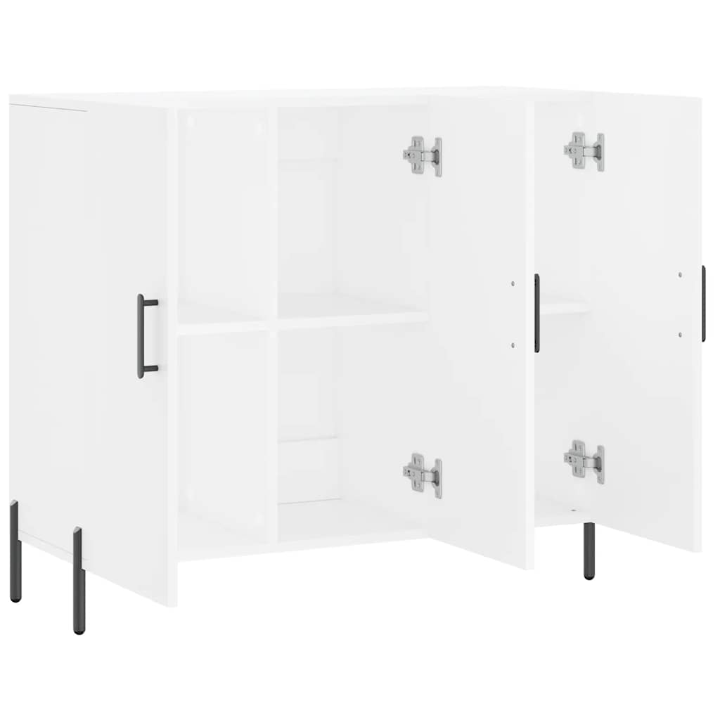 Komoda bijela 90x34x80 cm od konstruiranog drva