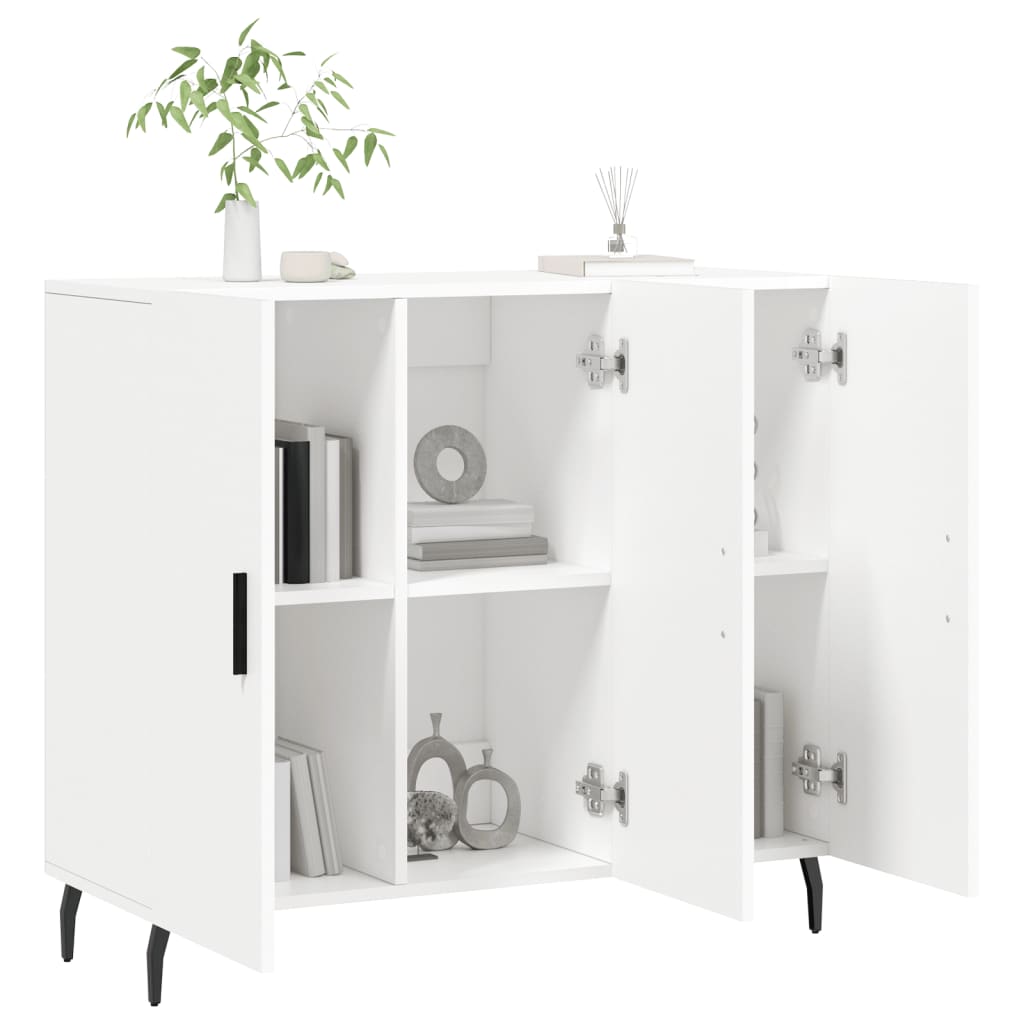 Komoda bijela 90x34x80 cm od konstruiranog drva