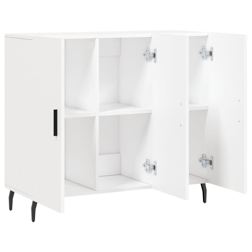 Komoda bijela 90x34x80 cm od konstruiranog drva