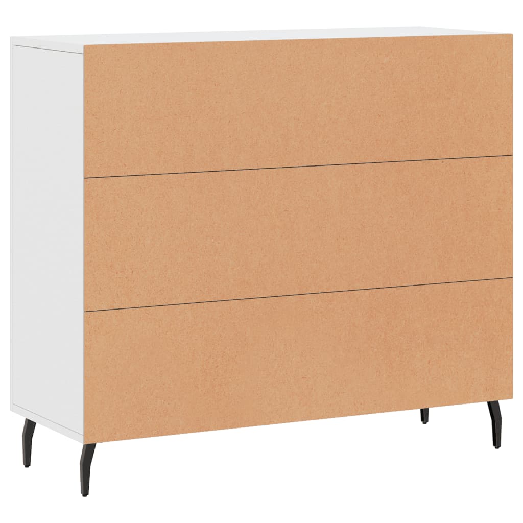 Komoda bijela 90x34x80 cm od konstruiranog drva