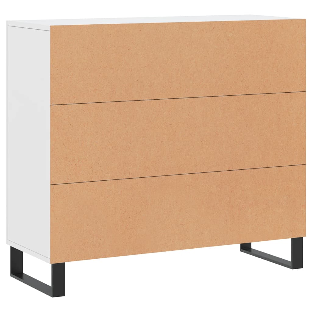 Komoda bijela 90x34x80 cm od konstruiranog drva