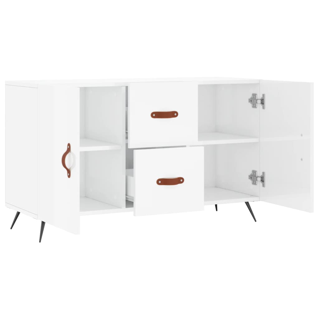 Komoda sjajna bijela 100x36x60 cm od konstruiranog drva
