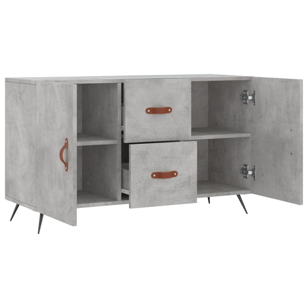 Komoda siva boja betona 100x36x60 cm od konstruiranog drva
