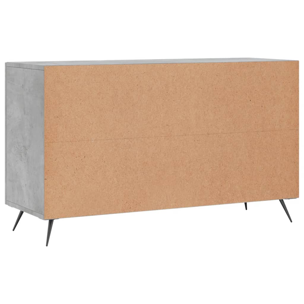 Komoda siva boja betona 100x36x60 cm od konstruiranog drva