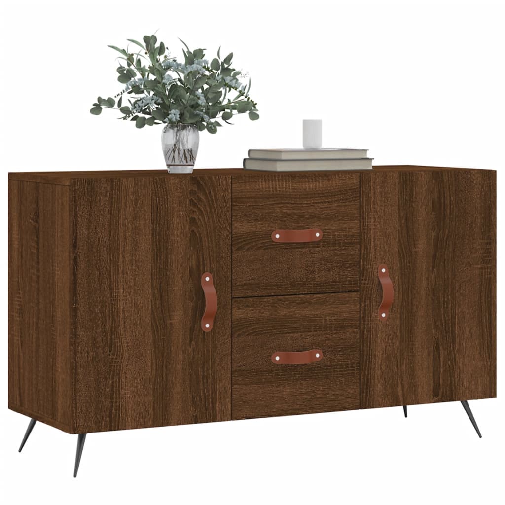 Komoda smeđa boja hrasta 100 x 36 x 60 cm od konstruiranog drva