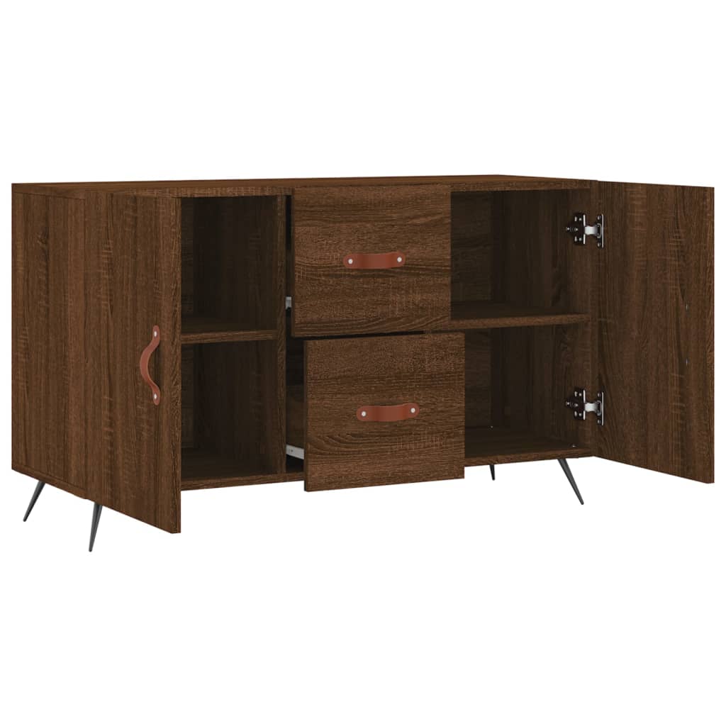 Komoda smeđa boja hrasta 100 x 36 x 60 cm od konstruiranog drva