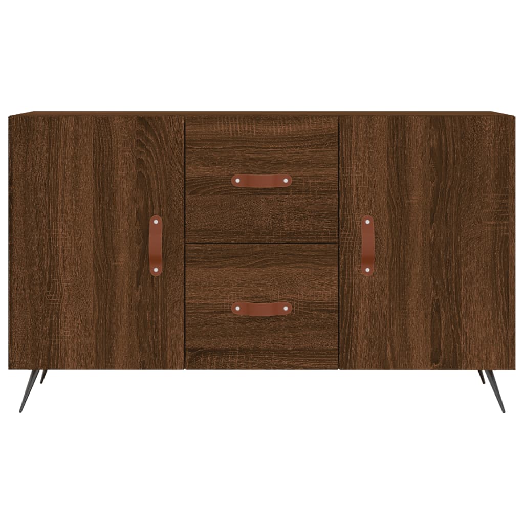 Komoda smeđa boja hrasta 100 x 36 x 60 cm od konstruiranog drva