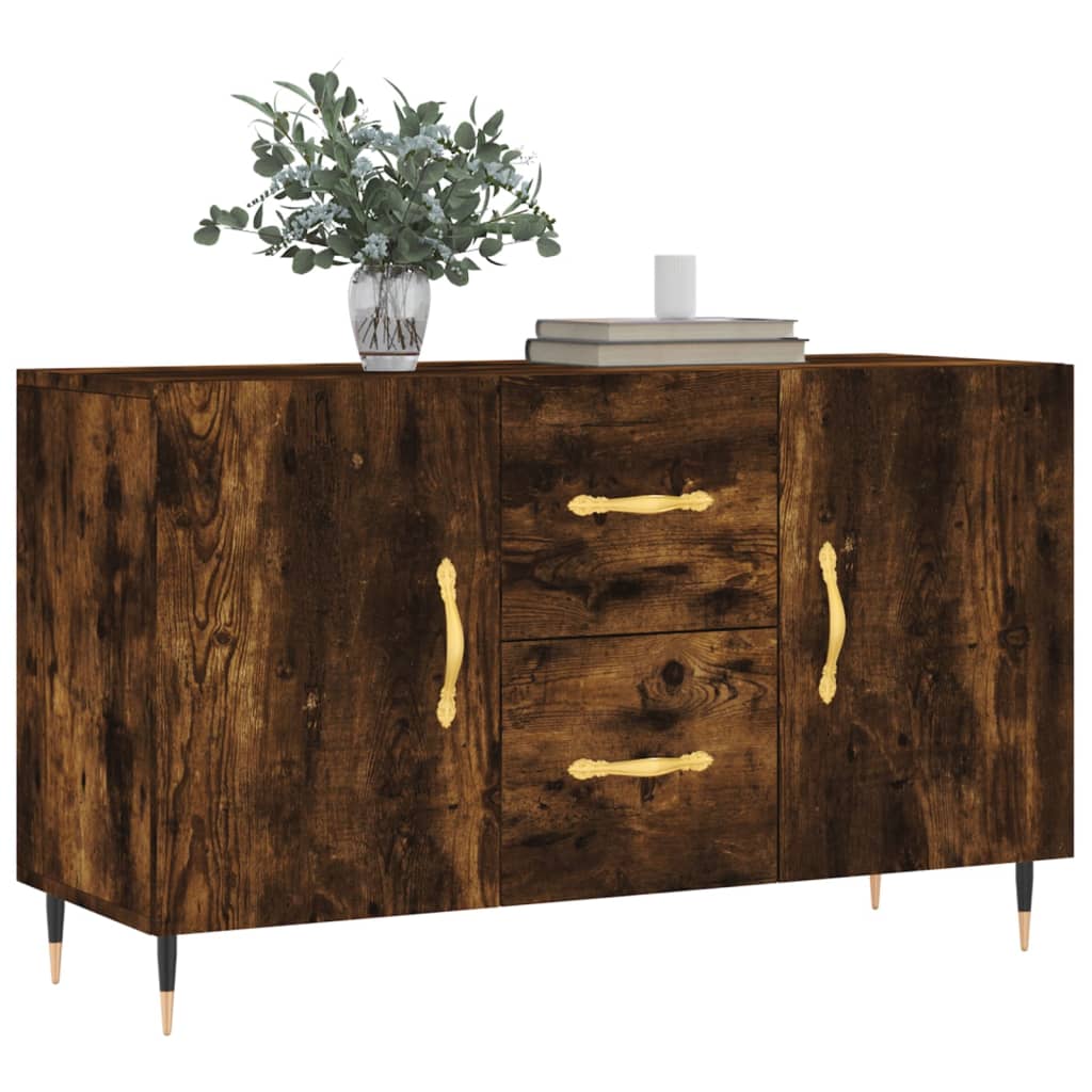 Komoda boja dimljenog hrasta 100 x 36 x 60 cm konstruirano drvo
