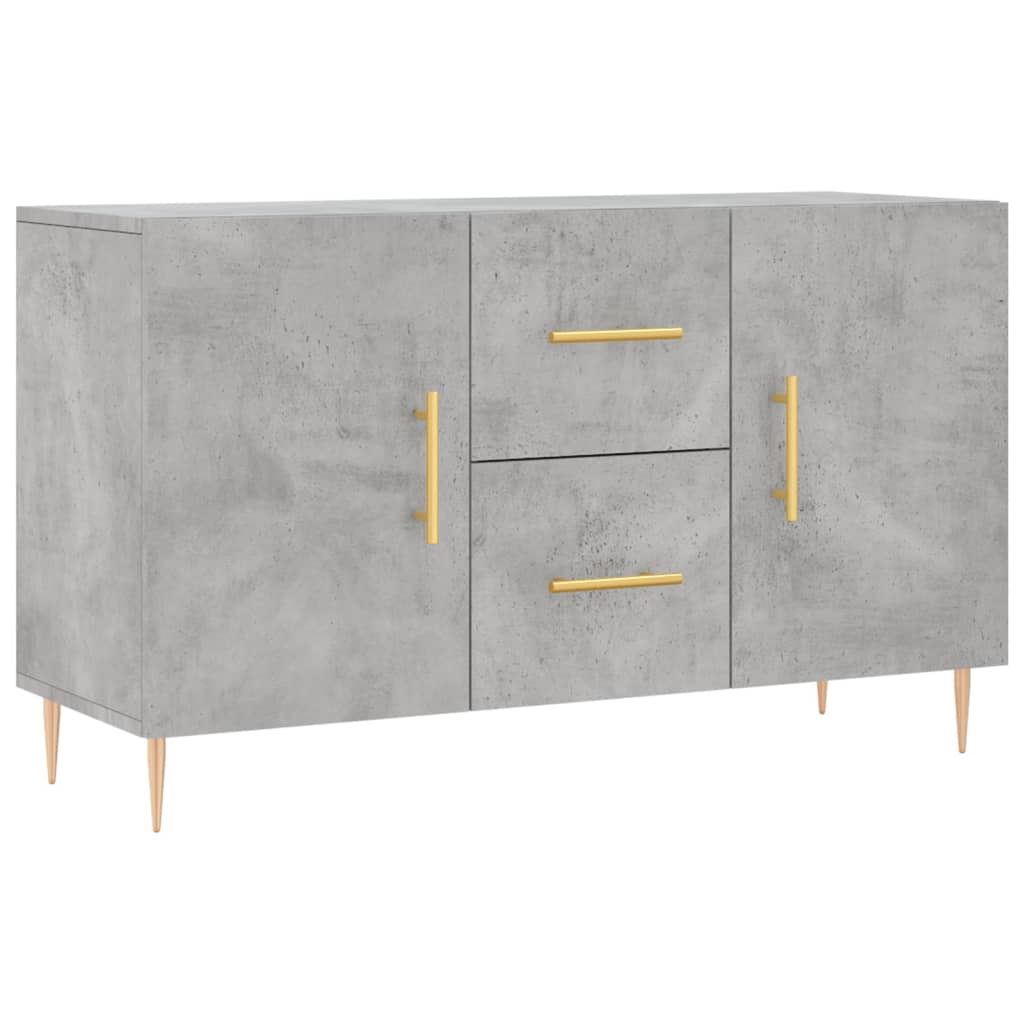 Komoda siva boja betona 100x36x60 cm od konstruiranog drva