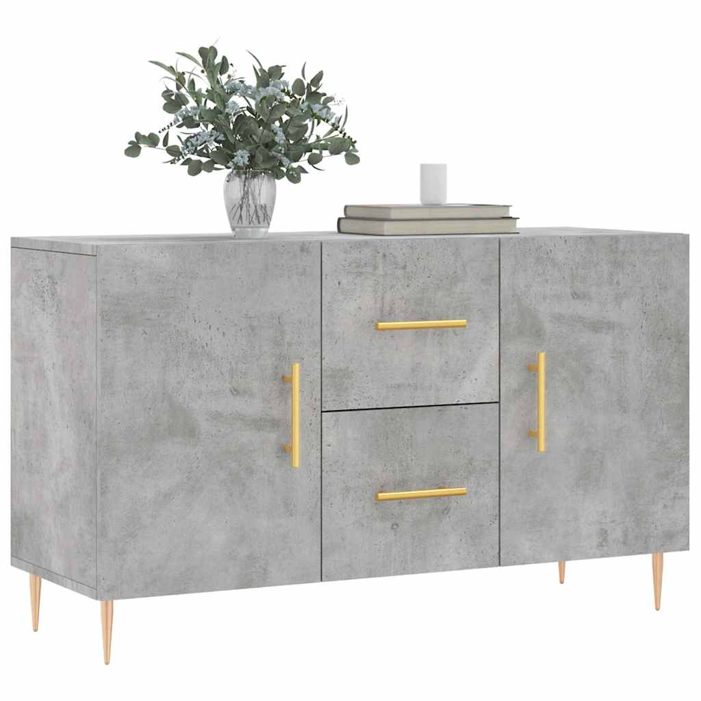 Komoda siva boja betona 100x36x60 cm od konstruiranog drva