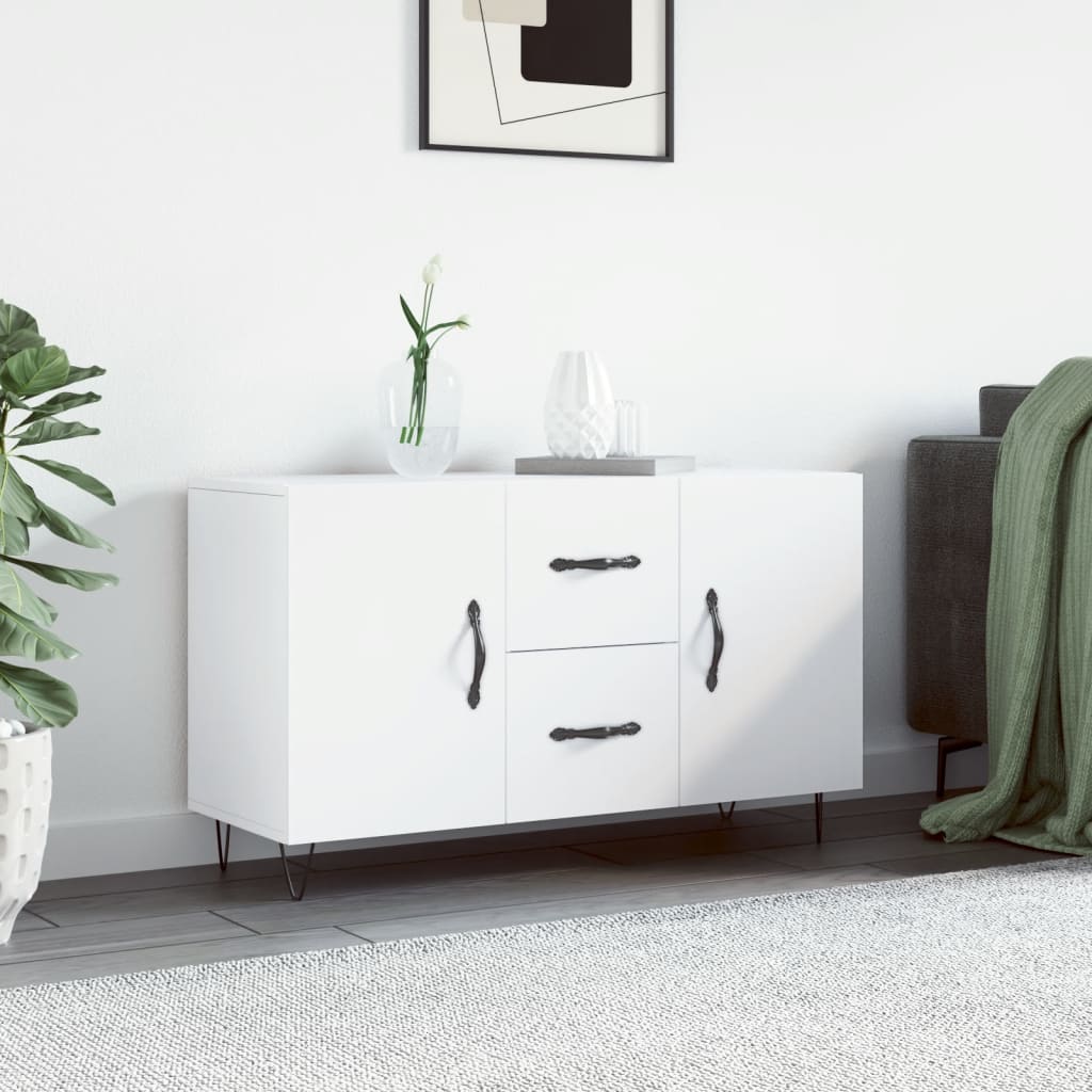 Komoda bijela 100x36x60 cm od konstruiranog drva