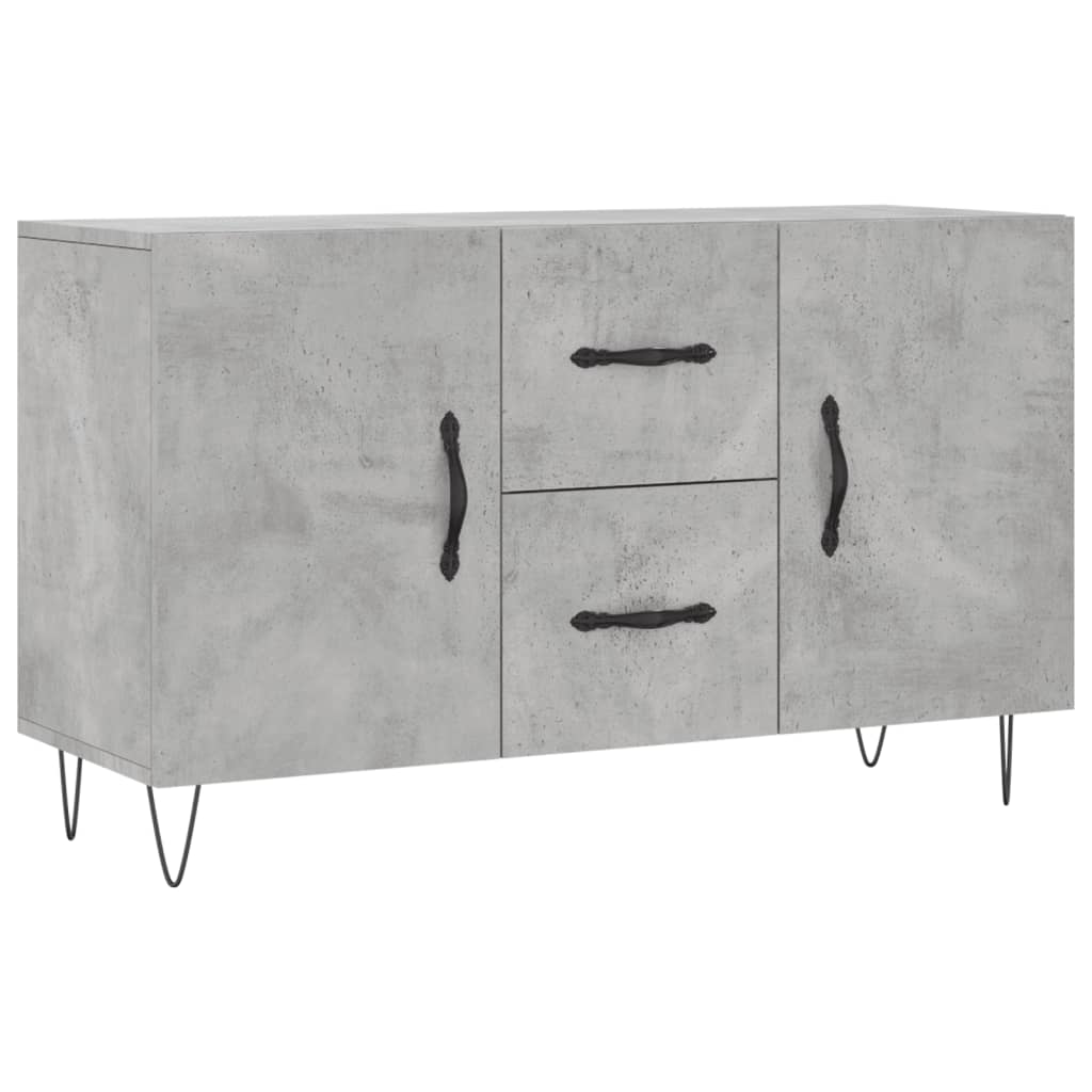 Komoda siva boja betona 100x36x60 cm od konstruiranog drva
