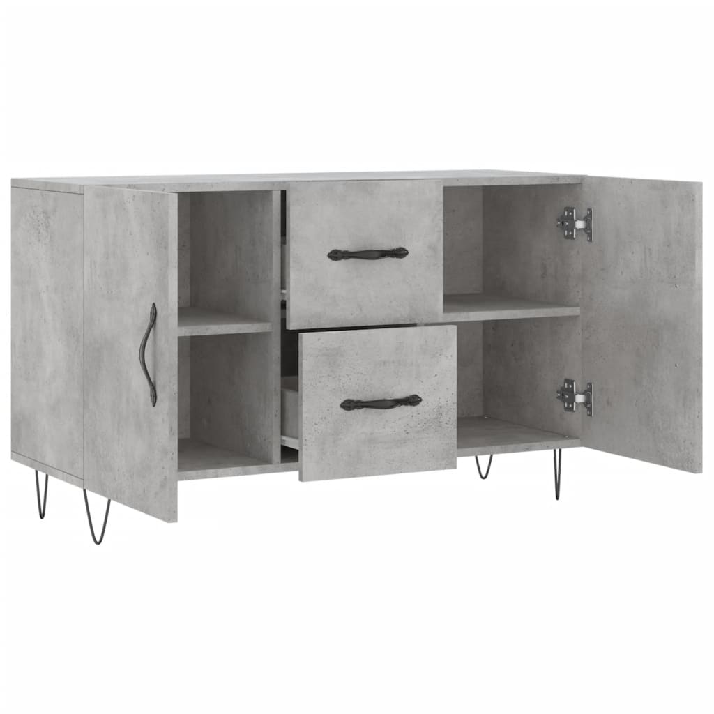 Komoda siva boja betona 100x36x60 cm od konstruiranog drva