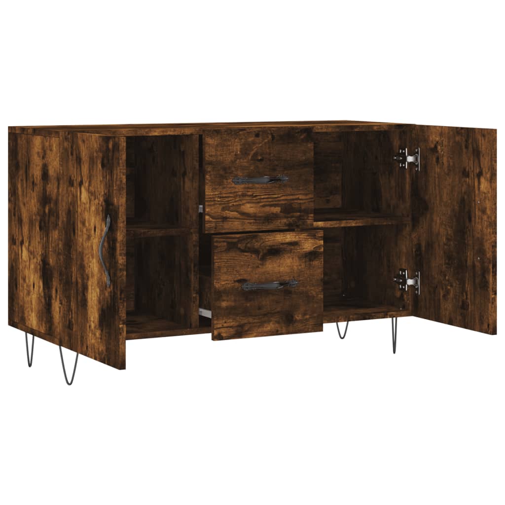 Komoda boja dimljenog hrasta 100 x 36 x 60 cm konstruirano drvo