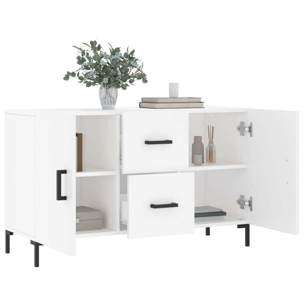 Komoda bijela 100x36x60 cm od konstruiranog drva