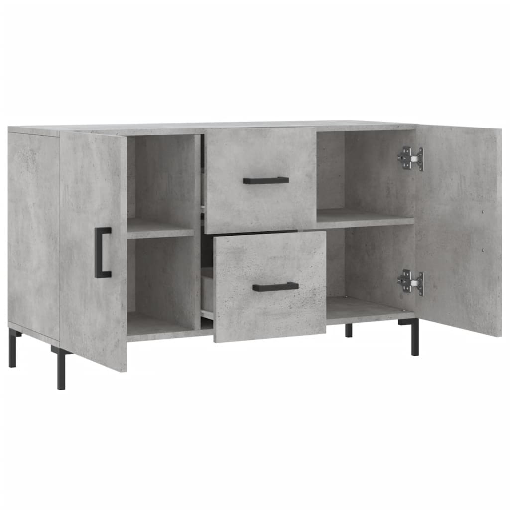 Komoda siva boja betona 100x36x60 cm od konstruiranog drva