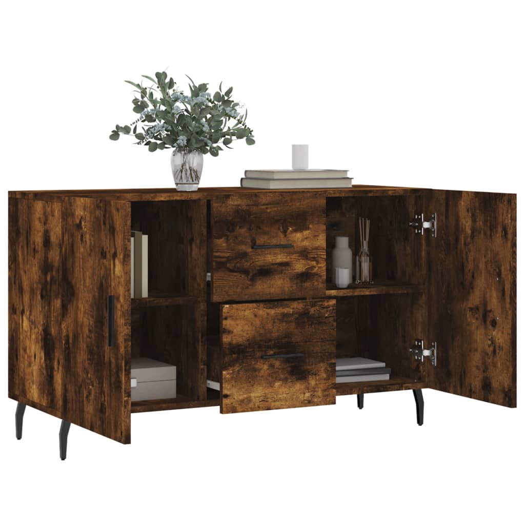 Komoda boja dimljenog hrasta 100 x 36 x 60 cm konstruirano drvo