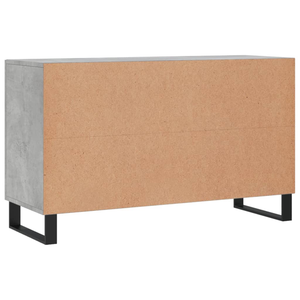 Komoda siva boja betona 100x36x60 cm od konstruiranog drva