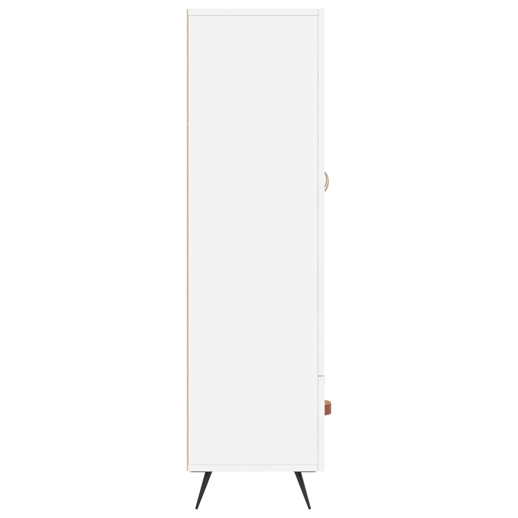 Visoka komoda bijela 69,5 x 31 x 115 cm od konstruiranog drva