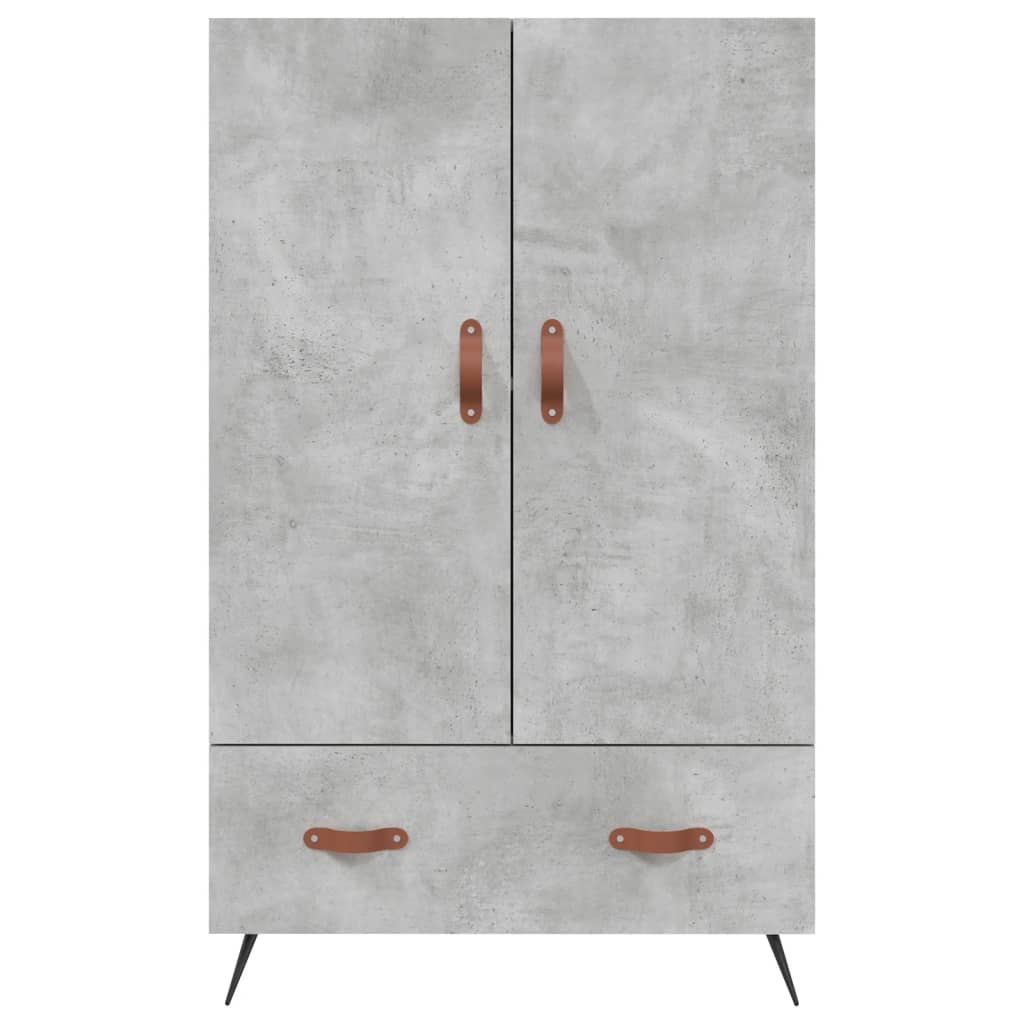 Visoka komoda boja betona 69,5 x 31 x 115 cm konstruirano drvo