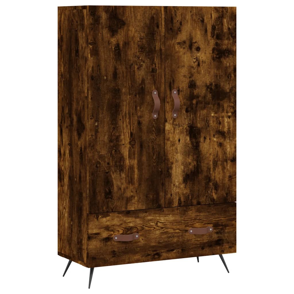 Visoka komoda boja hrasta 69,5 x 31 x 115 cm konstruirano drvo