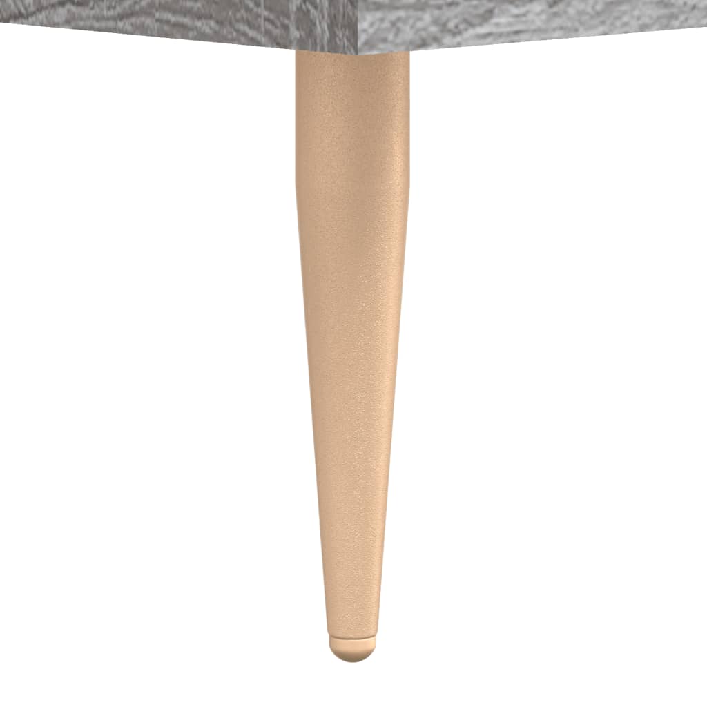 Visoka komoda siva boja hrasta 69,5x31x115 cm konstruirano drvo