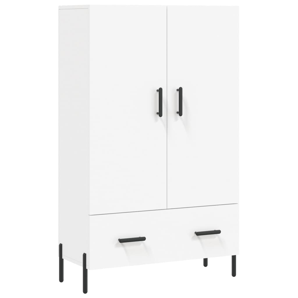 Visoka komoda bijela 69,5 x 31 x 115 cm od konstruiranog drva