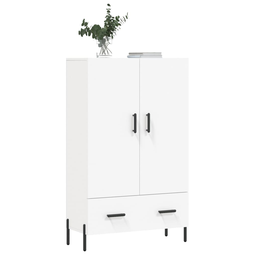 Visoka komoda bijela 69,5 x 31 x 115 cm od konstruiranog drva