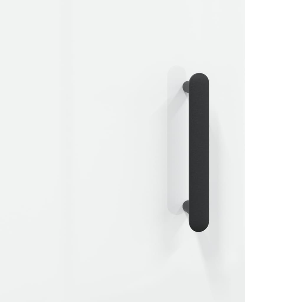 Visoka komoda sjajna bijela 69,5x31x115 cm konstruirano drvo